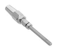 SOLUSTRE Raccord à Sertir Goujon Fileté et Écrou Standard M6 en Acier Inoxydable Matériau Robuste pour Câbles en Acier, Installation pour Garde-Corps Extérieurs et Entretien