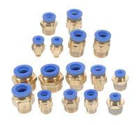 SOLUSTRE Raccord Pneumatique Fileté Droit 1 Connecteur Compresseur 2.20X2.20X2.00Cm Facile à Connecter pour Maintenance Automobile