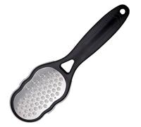 SOLUSTRE Râpe à Pied Réduire la Callosité en Acier Inoxydable pour Pédicure Noire Exfoliant pour Peau Morte, Lavable pour Hommes et Seniors