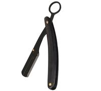 SOLUSTRE Rasoir Ancien Type Pliable en Acier Inoxydable et Bois, Multifonctionnel et Facile à Utiliser, pour Rasage Manuel et Coiffure Masculine