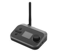 SOLUSTRE Récepteur Audio sans Fil 5.1 Entrée Optique, Écran LCD, Noir | Adaptateur Émetteur-récepteur sans Fil, Transmission Longue Portée, pour Haut-parleur et Autoradio