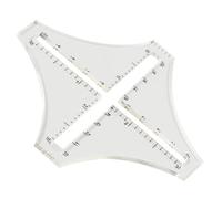 SOLUSTRE Règle de Densité en Acrylique pour Tricotage Précise Fonction de Calcul et Résistance à L'abrasion pour Travaux de Couture et Design de Vêtements