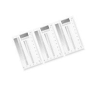 SOLUSTRE Règle De Détection Des Défauts De Surface En Plastique 3 Pièces, Jauge De Largeur Pour Fissures Et Taches, Outil De Mesure Portable Haute Précision Pour Inspection Et Contrôle