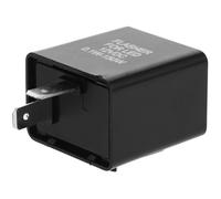 SOLUSTRE Relais Clignotant à LED en Métal et Plastique 2 Broches 12v Performance Solide pour Moto et Véhicule Électrique pour Conduite Nocturne Sécurisée