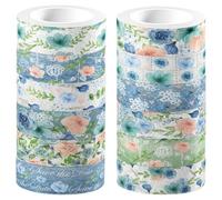 SOLUSTRE Rouleau d'autocollants ruban adhésif japonais 12 rouleaux Washi pour scrapbooking et décoration murale sans endommager