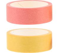 SOLUSTRE Ruban Adhésif Washi Kawaii 2 Rouleaux pour Scrapbooking, Facile à Découper, sans Résidu, pour Décorer la Papeterie Albums Créatifs
