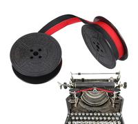 SOLUSTRE Ruban Encreur en Nylon à Double Couleur Rouge et Noir pour Machine à Écrire, Installation Facile et Compatible Universellement pour Usage Bureau