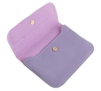 SOLUSTRE Sac de Rangement pour Bouteilles à Bille 10ml-15ml en Métal et PU pour Huiles Essentielles, Portable et Sécurisé, pour Maison et Voyage, Teinte Violet