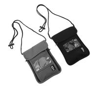 SOLUSTRE Sacoche pour Documents de Voyage Étanche et Portable en Nylon avec Protection RFID Hommes et Femmes Lors des Formalités D'embarquement