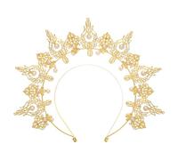 SOLUSTRE Serrage-tête Accessoire Cheveux Luxueux et Confortable en Alliage Or Perles Mariage Couronne pour Fêtes et Soirées Élégantes