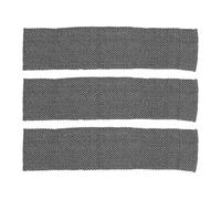 SOLUSTRE Serviettes Exfoliantes Corps Nettoyage Profond et Accélération Métabolisme Noir en Polyester 3 Pièces Bain Quotidienne