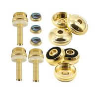 SOLUSTRE Set de 12 Boutons de Piston de Trompette en Métal Or, Accessoires pour Trompette, Garantissant une Réponse Précise un Meilleur Contrôle de Jeu