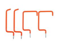 SOLUSTRE Set de Crochets Suspendre pour Vélo Capacité Lourde Lot de 4 Robustes en Plastique et Fer Adaptés aux Murs en Ciment, pour Rangement à Domicile Sous-sol