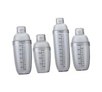 SOLUSTRE Set de Shakers à Cocktail Plastique avec Échelle Graduée Shaker Bar Fuite pour Cocktails Lait Thé Kit Mixeur pour Bar et Maison
