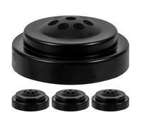 SOLUSTRE Socle de Bureau pour Drapeau Miniature 4pcs Noir en Plastique Base Large à Huit Trous, Support Facile pour Drapeaux, pour Tables de Conférence et Discussion