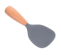 SOLUSTRE Spatule à Riz Silicone Antiadhésive Résistante Chaleur avec Manche Antidérapant Spatule Autoportante pour Cuiseur à Riz et Service Cuisine