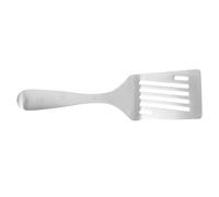SOLUSTRE Spatule Acier Inoxydable Courte Japonaise Résistante Chaleur Bords Lisses pour Cuisson Steaks Compatible Ustensiles Antiadhésifs Outil de Cuisine Polyvalent
