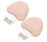 SOLUSTRE Spatule Exfoliante Faciale en Acier Inoxydable Rose, Outil Manuel de Cœur pour Extraction Précise des Points Noirs et Nettoyage Profond des Pores, Lot de 2 Pièces