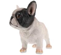SOLUSTRE Statue de Bulldog Résine Lifelike pour Jardin et Intérieur Ornement Délicat et Mignon pour Décoration Maison Bureau et Extérieur