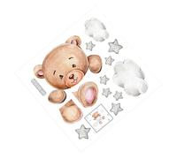 SOLUSTRE Stickers pour Interrupteurs Décoratifs PVC Décor Chambre avec Ours et Autocollants Muraux Faciles à Poser et Retirer Ambiance Chaleureuse pour Maison