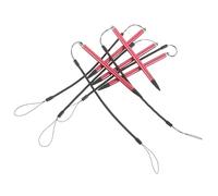 SOLUSTRE Stylet pour Tablette avec Pointe Fine, Lot de 8pcs Rouge en Plastique et Aluminium, Confort Ergonomique et Compatibilité pour Bureau et Musée