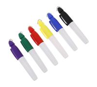 SOLUSTRE Stylo Porte-clés de Golf 6 pièces feutres de Couleur avec Mini Crochets en Fer, marqueurs permanents pour alignement précis en activité extérieure