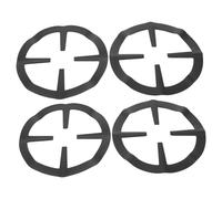 SOLUSTRE Support De Grilles De Brûleur à Gaz Anti-rouille Noir Pour Cafetière Et Petite Casserole, Anneau De Grille Réducteur, Lot De 4 Pièces, Usage Domestique Et Hôtelier