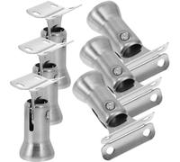 SOLUSTRE Support de Main Courante Design Élégant en Acier Inoxydable 6pcs Robuste et Solide pour Rampe D'escalier pour Décoration de Main Courante