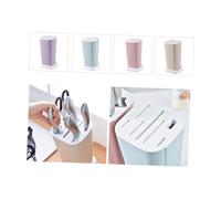 SOLUSTRE Support de Rangement pour Couteaux de Cuisine Rack Multifonction Rotatif Bleu Organisateur Détachable avec Compartiments Accessoire Pratique pour Cuisine Ordonnée