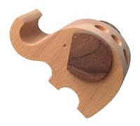 SOLUSTRE Support de Téléphone en Forme d'Éléphant, Porte-Cartes de Visite Multifonction en Bois, Stable sur Table pour Bureau à Domicile et Enfants