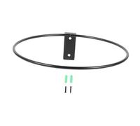 SOLUSTRE Support Mural en Fer Noir pour Pot de Fleurs Suspendu Anneau Robuste, Design Pratique et Élégant, pour Jardin Extérieur et Espace de Jardinage Vertical