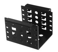 SOLUSTRE Support pour Disque Dur Interne 2,5 Pouces à 3,5 Pouces, Plateau en Fer Robuste Noir 9 X 7,5 X 6,5 Cm, Compatible SSD et Disque Dur Mécanique, Montage Sécurisé pour Boîtiers Pc,