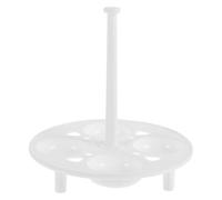 SOLUSTRE Supports à Œufs pour Vapeur Lot de 2 en Plastique Blanc Résistant Haute Température Compacte Cuisine