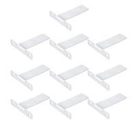 SOLUSTRE Supports de Cadre Photo pour Présentation et Remplacement Facile Lot de 10 en Alliage D'aluminium Argenté Supports Robustes pour Bureau et Table