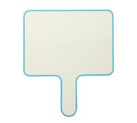 SOLUSTRE Tableau Blanc Portable Double Face en Bleu Coins Arrondis, Outil Pédagogique Effaçable Main pour Participation Interactive en Classe