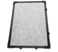 SOLUSTRE Tableau Blanc pour Écrire des Notes, Tableau D'écriture Mural Double Face, Panneau en Feutre et Plaque Galvanisée, Blanc, Effaçable et Réutilisable, pour Bureau et Maison