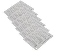 SOLUSTRE Tableau de conversion des mesures (5 pièces) : Autocollant de cuisson magnétique pour ingrédients secs/liquides - Rapports cuillère à café/tasse et conversions métriques pour
