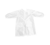 SOLUSTRE Tablier de Travail pour Salon de Coiffure avec Manches Longues Blouse Professionnelle pour Coiffeurs et Esthéticiennes Confortable et Résistant avec Poches Adapté Aux Salons et