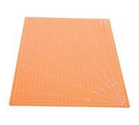 SOLUSTRE Tapis de Découpe Couture Auto-Réparateur Double Face Orange A3, Planche Multifonction en Polypropylène pour Gravure et Bricolage, Usage Créatif Toute L'Année