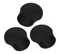 SOLUSTRE Tapis de Souris Ergonomique Repose-poignet en Mousse à Mémoire 3pcs, Antidérapant en Caoutchouc et Polyester, Confortable pour Travail de Bureau et Voyage