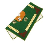 SOLUSTRE Tapis Mahjong Antidérapant Vert Nappe Protectrice Épaisse et Silencieuse pour Table de Jeu Couverture pour Jeux de Société et Mahjong à