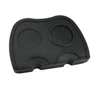 SOLUSTRE Tapis Silicone Antidérapant pour Café Expresso Support de Tassage Stable Amortisseur Noir pour Usage Domestique et Professionnel