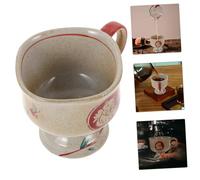 SOLUSTRE Tasse à Thé Céramique Japonaise Rétro avec Poignée Maneki Neko Service de Thé Kung Fu Contenant Au Design Classique et Décoratif