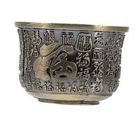 SOLUSTRE Tasse à Thé Compacte Alliage de Haute Résistance Design Vintage Chinois Tasse Multifonction pour Boissons Alcoolisées et Thé Cadeau Décoratif pour Maison