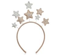 SOLUSTRE -tête Étoiles Scintillantes : -tête Pentagramme de Noël, Accessoires pour Cheveux Multicolores pour Enfants, Décorations de Fête, 22 X 17 Cm