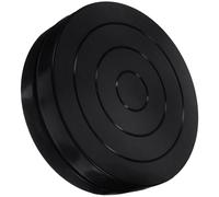 SOLUSTRE Tour de Potier en Plastique Noir 11 Cm Palier Rotatif Double Face, Plateau Tournant Lisse pour Cours D'art Céramique et Modelage Argile