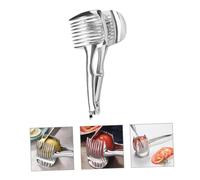 SOLUSTRE Trancheuse Inox pour Fruits et Œufs Coupe Légumes et Portable Outil de Cuisine Ergonomique pour Tranches Uniformes