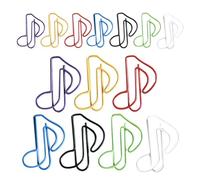 SOLUSTRE Trombones en Métal Design Adorable Lot de 50 de Note de Musique Solides et Polyvalents Couleur Aléatoire pour Fournitures de Bureau et Scrapbooks