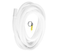 SOLUSTRE Tuyau Évacuation Climatiseur avec Pince Acier Inoxydable Tube Vidange Flexible Renforcé Corrosion pour Machine à Laver Semi Automatique et Climatisation Extension et Facile à