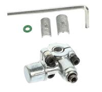 SOLUSTRE Vanne de Forage Alliage de Zinc Ajustable pour Réfrigérateur et Congélateur Métallique pour Équipement de Refroidissement Kit Valve Piercing pour Remplacement Fiable
